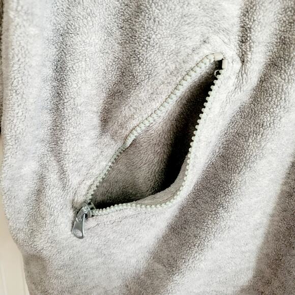 Vtg Davison’s of Bermuda Gray Fleece Embroidered Quarter-Zip Pullover Sweater SM - Picture 5 of 7